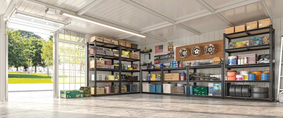 How to Buy a Cheap but Cost-effective Garage Shelf? CD-MS-5L-W40-DL-Yo – Reibii How to Buy a Cheap but Cost-effective Garage Shelf? CD-MS-5L-W40-DL-Yo – Reibii