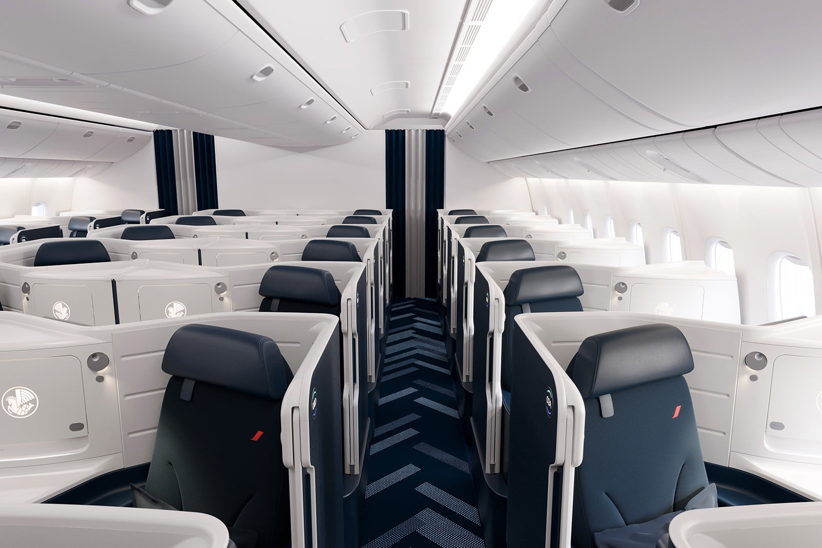 Business Air France cabin