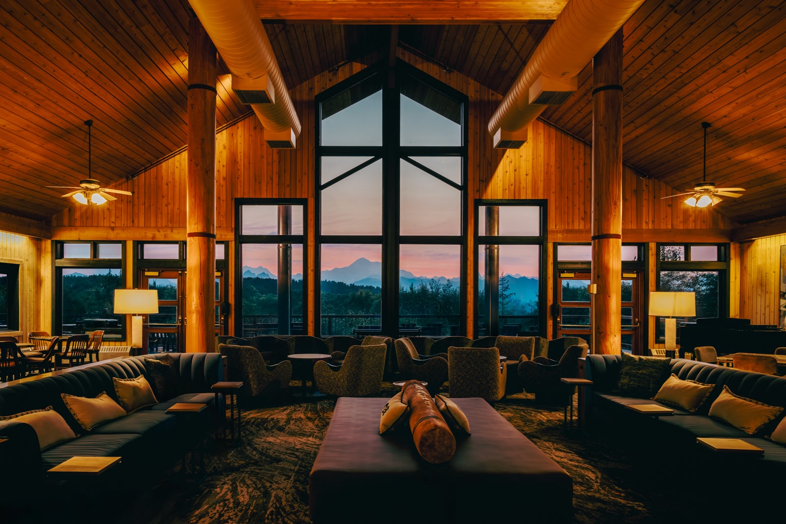 The view of Mt. McKinley from the Mt. McKinley Princess Wilderness Lodge.